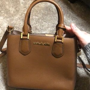 Michael Kors brown leather handbag